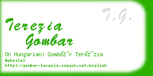 terezia gombar business card
